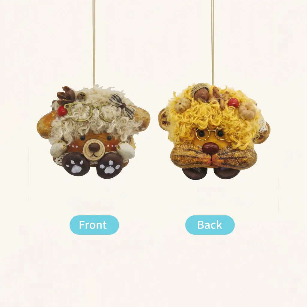 Cute Little Lion & Plush Bear