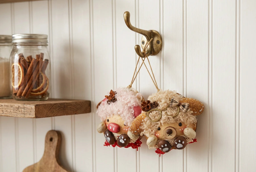 Plush Bear & Pink Piggy