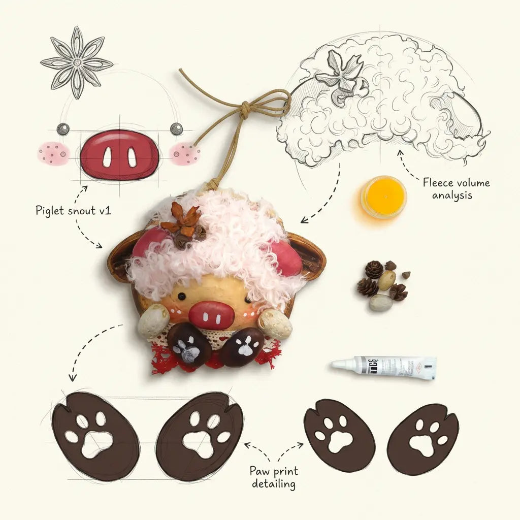 Plush Bear & Pink Piggy