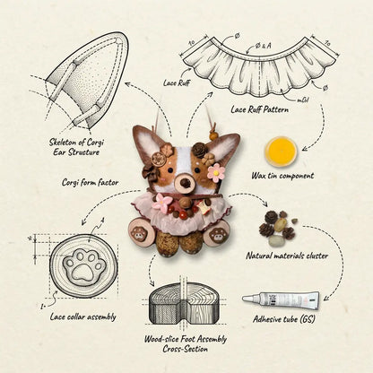 Woodland Corgi Charm