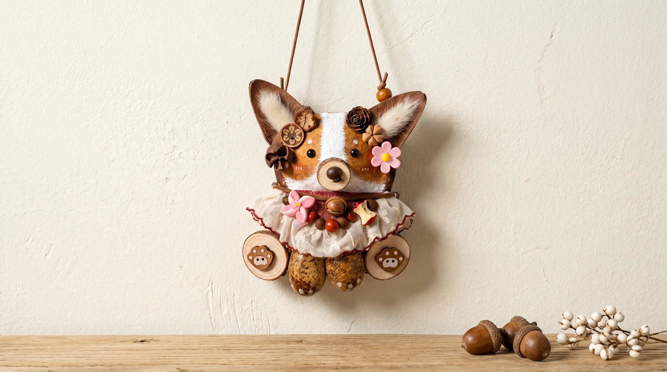 Woodland Corgi Charm