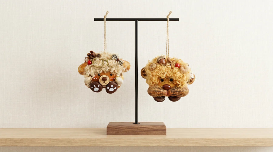 Cute Little Lion & Plush Bear