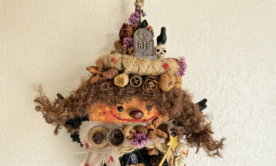 Handmade Light-Up Halloween Hanging Ornament