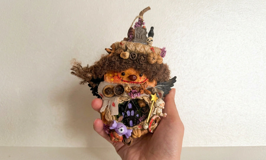 Handmade Light-Up Halloween Hanging Ornament