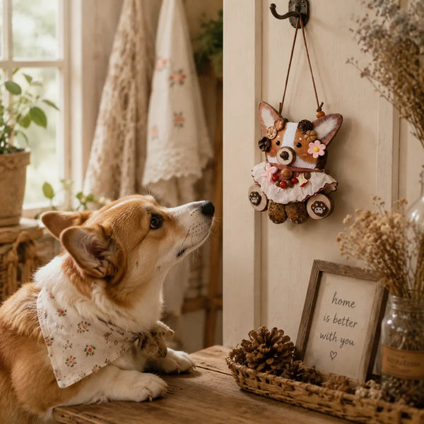 Woodland Corgi Charm